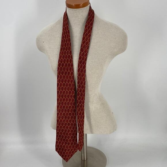 Vintage the metropolitan museum of art patterned silk tie - Picture 1 of 4